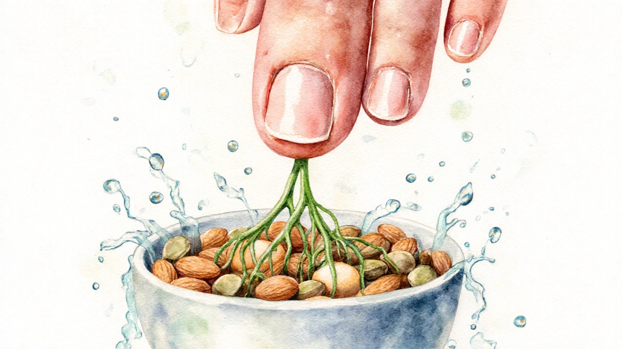 Nehtové lůžko jako rostlina živinami biotinu, zinku a omega-3