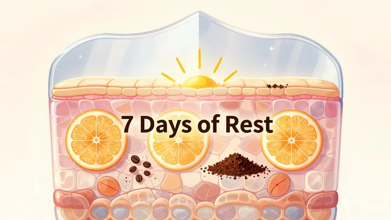 Symbolický obraz křehké kůže pod ochrannou vrstvou, odolávající škodlivým látkám.