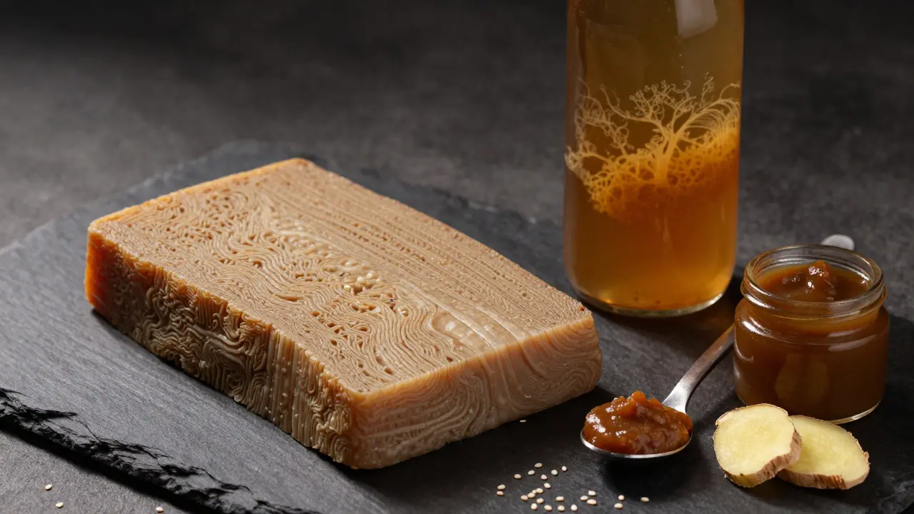 Tempeh, kombucha a miso pasta jako zdroje probiotik